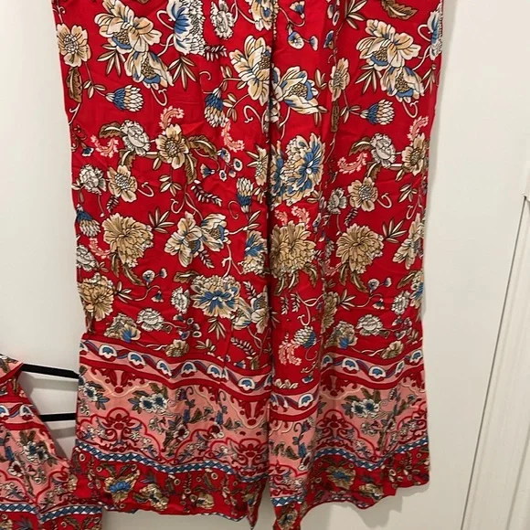 2 piece colorful floral pants set Size Large - Picture 5 of 9